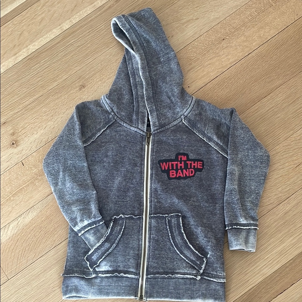 Vintage Havana: Kids Gray Hoodie - I'm With The Band